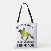 Tote Bag Avec Le Cheval Je Vais Perdre Ma Forêt D'Esprit (Dos)