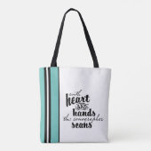 Tote Bag Avec le coeur et les mains, les scans du Sonograph (Dos)