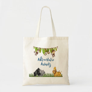 Tote Bag Aventure Attend Safari Jungle Animal