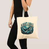 Tote Bag Aventure de baleine bleu profond Océan Clair (Devant (produit))