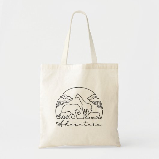 Tote Bag Aventure et Safari en Afrique (Devant)