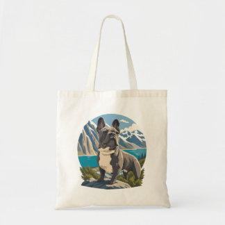 Tote Bag Aventure majestueuse du French Bulldog au lac de m