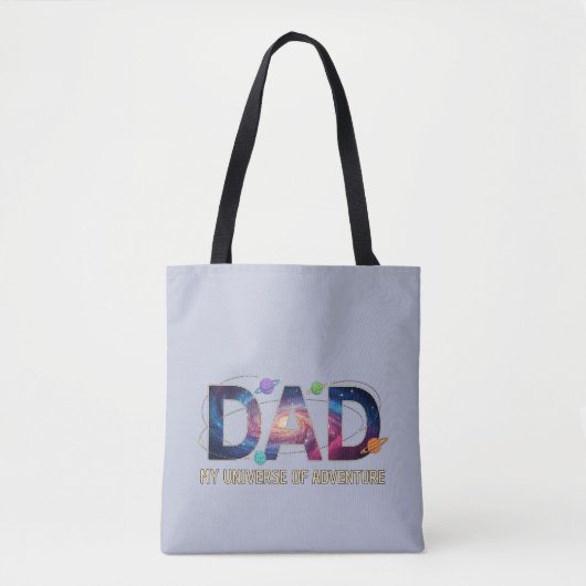 Tote Bag Aventure Papa Univers Galactique (Devant)