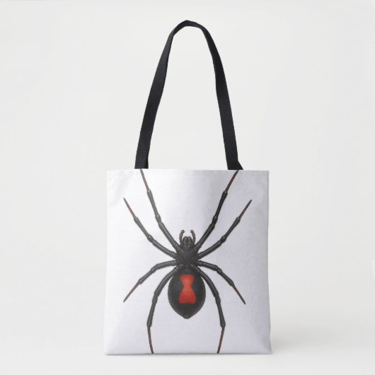 Tote Bag Avertissement de la veuve : Spider de veuve noire (Devant)
