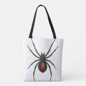 Tote Bag Avertissement de la veuve : Spider de veuve noire (Dos)