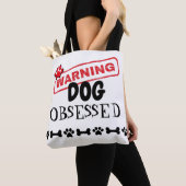 Tote Bag Avertissement du chien observé (De près)
