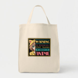 Tote Bag Avertissement Peut Commencer Spontanément À Parler