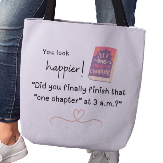Tote Bag Avez-vous fini "ce chapitre" à 3h du matin ?"