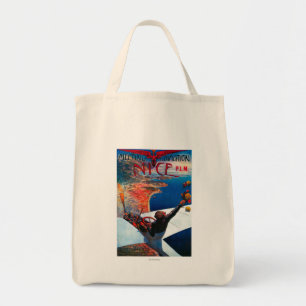 Tote Bag Aviation de D de réunion à Nice, affiche de la