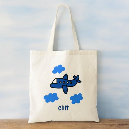 Tote Bag Avion dans les nuages Personnalisé
