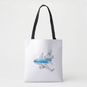 Tote Bag Avion de dessin (Devant)