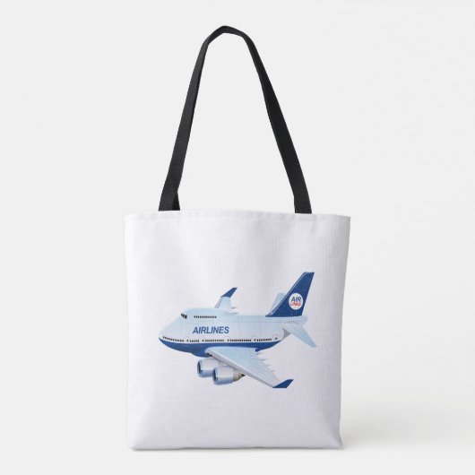 Tote Bag Avion de dessin (Dos)