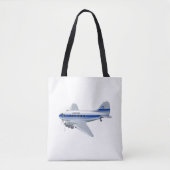 Tote Bag Avion de dessin (Devant)