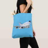 Tote Bag Avion de dessin (De près)