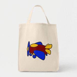 Tote Bag Avion mignon coloré Cartoon Plane pour enfants