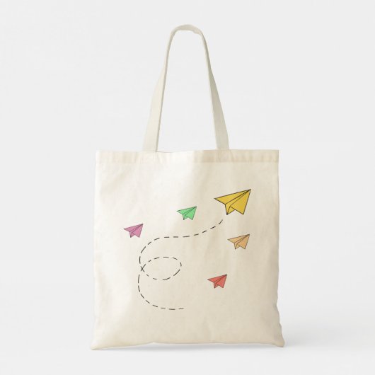 Tote Bag Avions à papier volants (Dos)