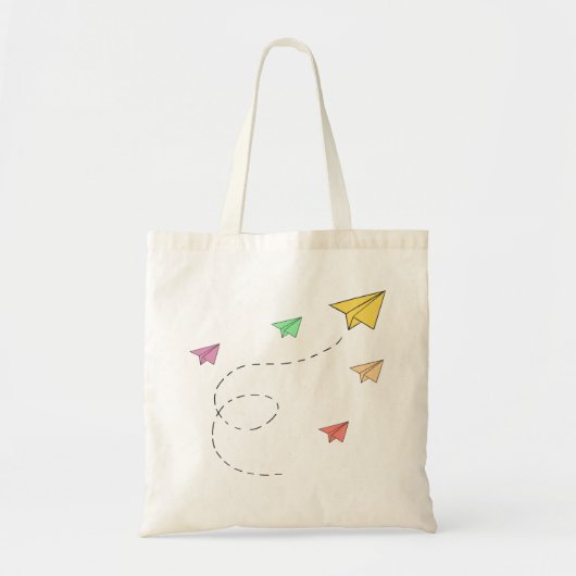 Tote Bag Avions à papier volants (Devant)