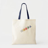 Tote Bag avions de voyage colorés (Devant)