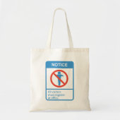 Tote Bag Avis Tous Les Visiteurs (Devant)