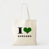 Tote Bag Avocado, j'adore l'avocat (Devant)