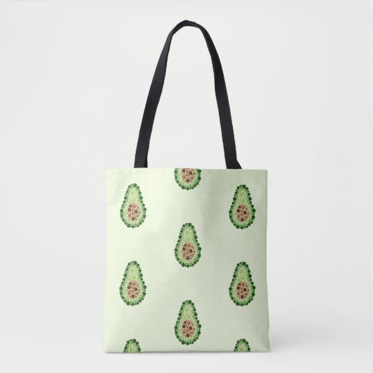 Tote Bag Avocado par points (Devant)