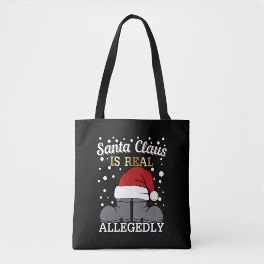 Tote Bag Avocat Noël - Père Noël est réel (Devant)