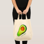 Tote Bag Avocat vert addict art mignon (Devant (produit))