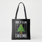 Tote Bag avoir des noël végétalien (Devant)