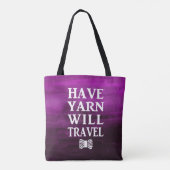 Tote Bag Avoir Le Fil Voyage ・ Aquarelle Violette Texture (Dos)