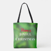 Tote Bag Avoir Une Joyeuse Typographie De Noël Gelée (Dos)