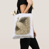 Tote Bag Avril - Peacock Diamond (De près)