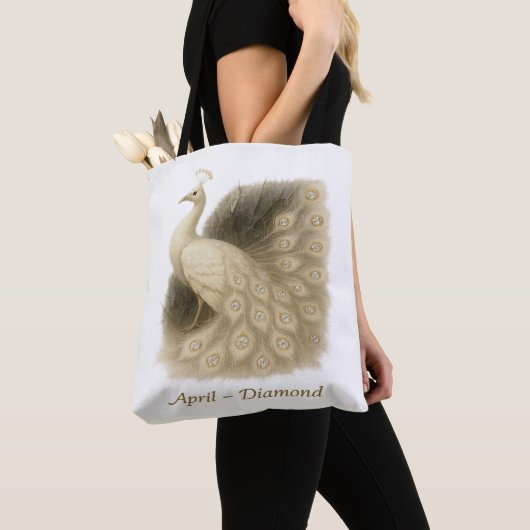 Tote Bag Avril - Peacock Diamond (De près)