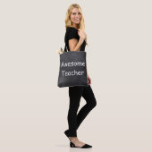 Tote Bag Awesome enseignant Chalkboard Design Idée cadeau (Sur le modèle)