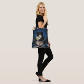 Tote Bag Awesome Mad Hatter Teapot Chat Conception Whimsica (Sur le modèle)