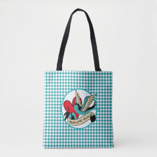 Tote Bag Awesome Maman Tattoo et Arlequin