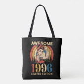Tote Bag Awesome Since 1996 Retro 30th Women's Birthday (Dos)