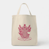 Tote Bag Axolotl Baphomet Pagan (Dos)