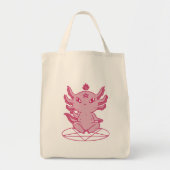 Tote Bag Axolotl Baphomet Pagan (Devant)
