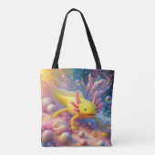 Tote Bag Axolotl Jaune (Dos)