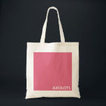 Tote Bag Axolotl pink color name<br><div class="desc">Axolotl pink color name</div>
