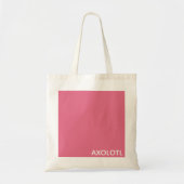Tote Bag Axolotl pink color name (Devant)
