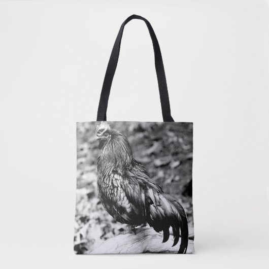 Tote Bag Ayam Cemani mono (Devant)