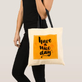 Tote Bag Ayez un beau jour (Devant (produit))