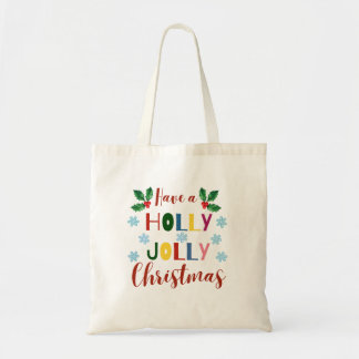 Tote Bag Ayez Un Noël Holly Jolly