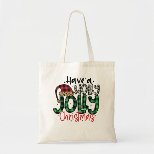 Tote Bag Ayez un Noël Holly Jolly - Noël parfait (Devant)