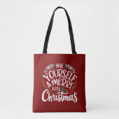 Tote Bag Ayez-vous un joyeux petit Noël (Devant)
