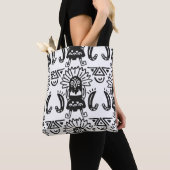Tote Bag Aztec Art - Motif Lizard (De près)
