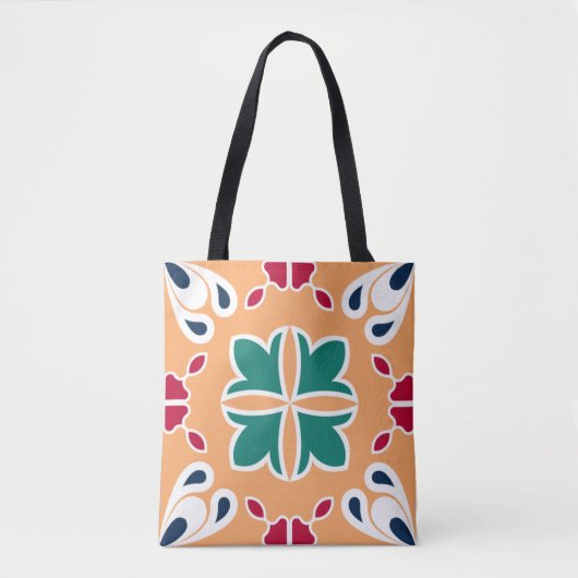 Tote Bag Aztec Carrelage marocain en mosaïque Design élégan (Devant)