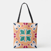 Tote Bag Aztec Carrelage marocain en mosaïque Design élégan (Dos)