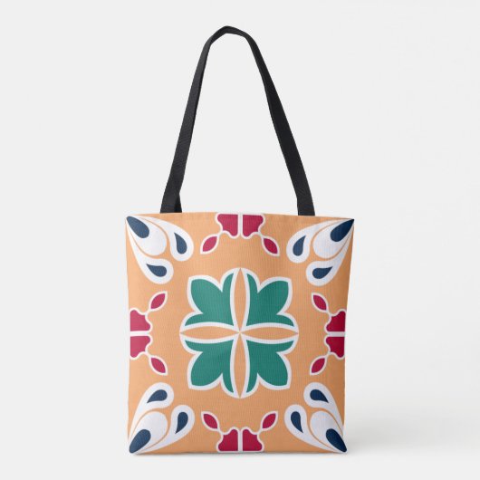 Tote Bag Aztec Carrelage marocain en mosaïque Design élégan (Dos)